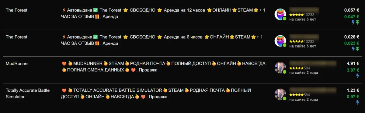 Отображать значки промо-лотов